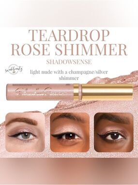 ShadowSense Long Lasting Eyeshadow, Teardrop Rose Shimmer